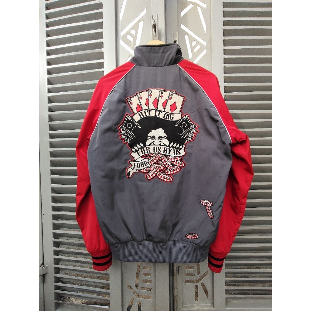 jaket FUBU tracktop varsity