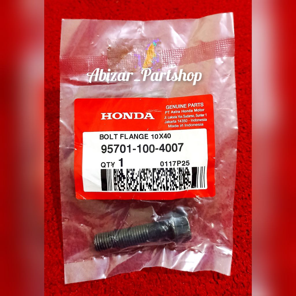 957011004007 Bolt Flange 10x40 / Baut knalpot pendek 14 mm beat skupi spacy vario genio / Baut arm r