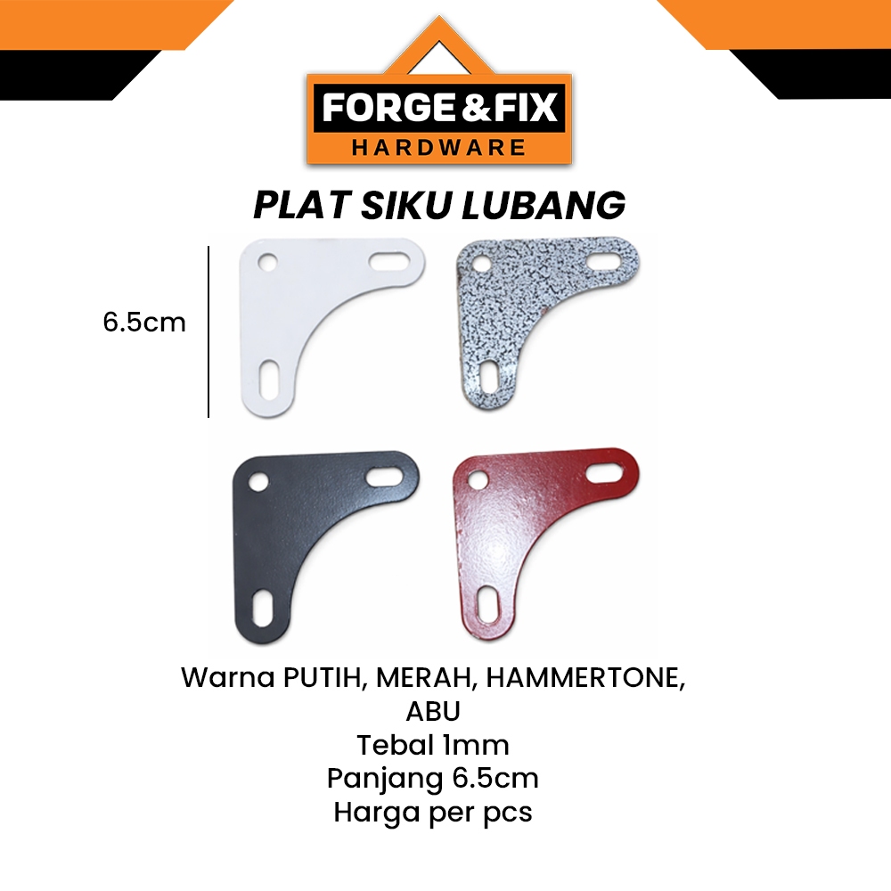 Plat Siku L Lubang Tebal 1 MM Lobang Penyangga Rak Besi