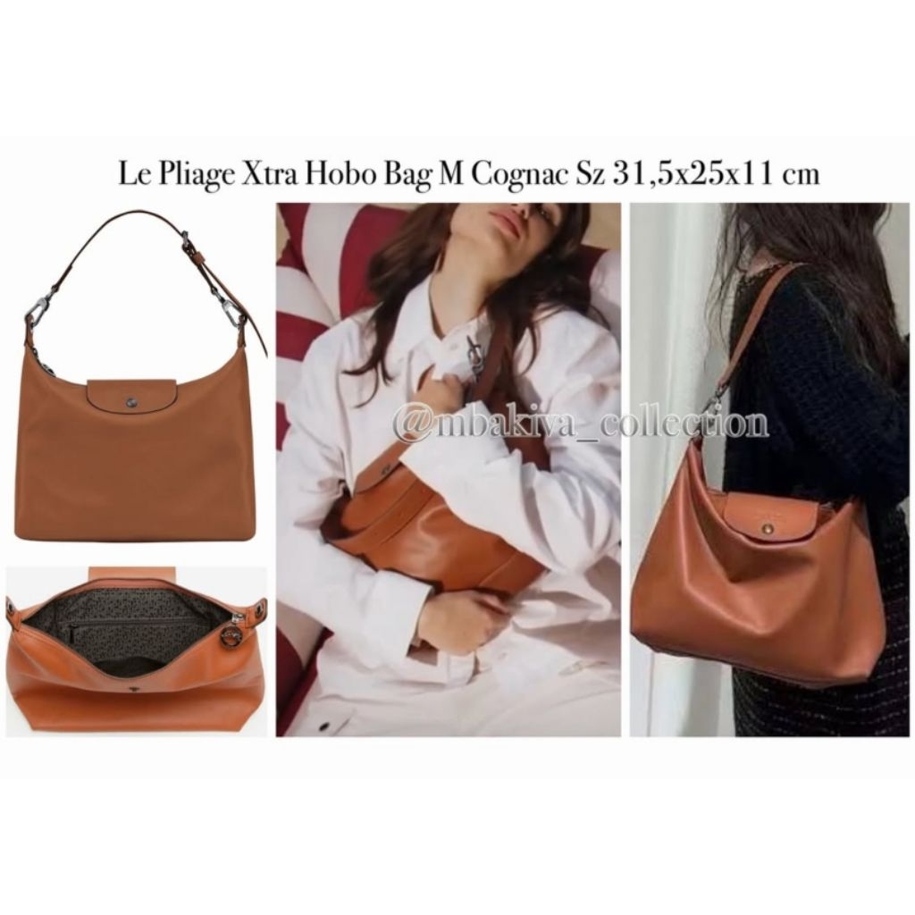 Le Pliage Xtra Hobo Bag M Cognac