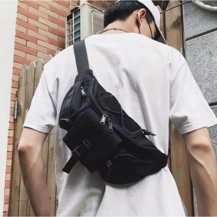 Tas Pinggang Waistbag Army Tactical Pria Tni Brimob Polisi