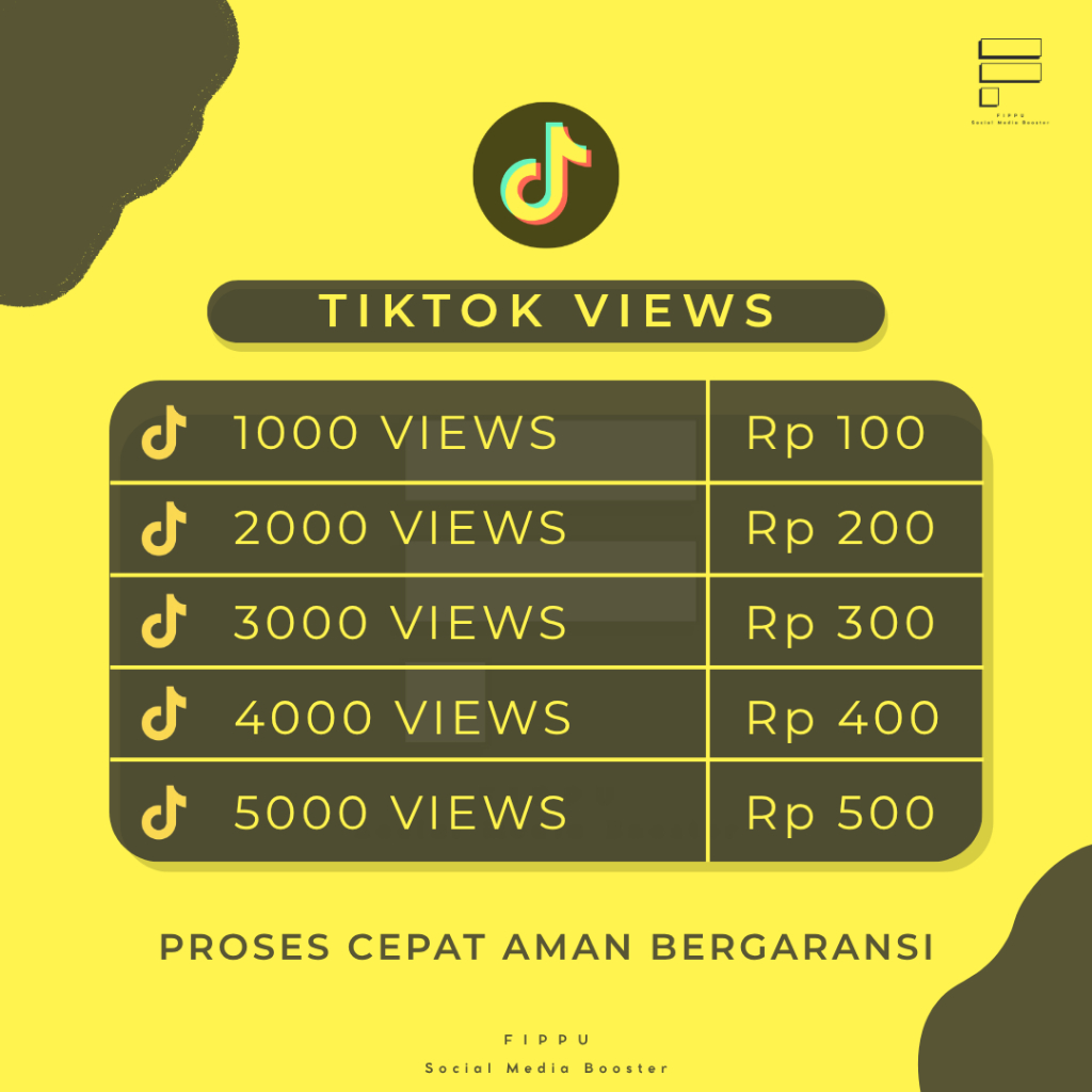 Viewers TikTok Permanen Indonesia Tambah View TikTok Aman & Murah Terpercaya