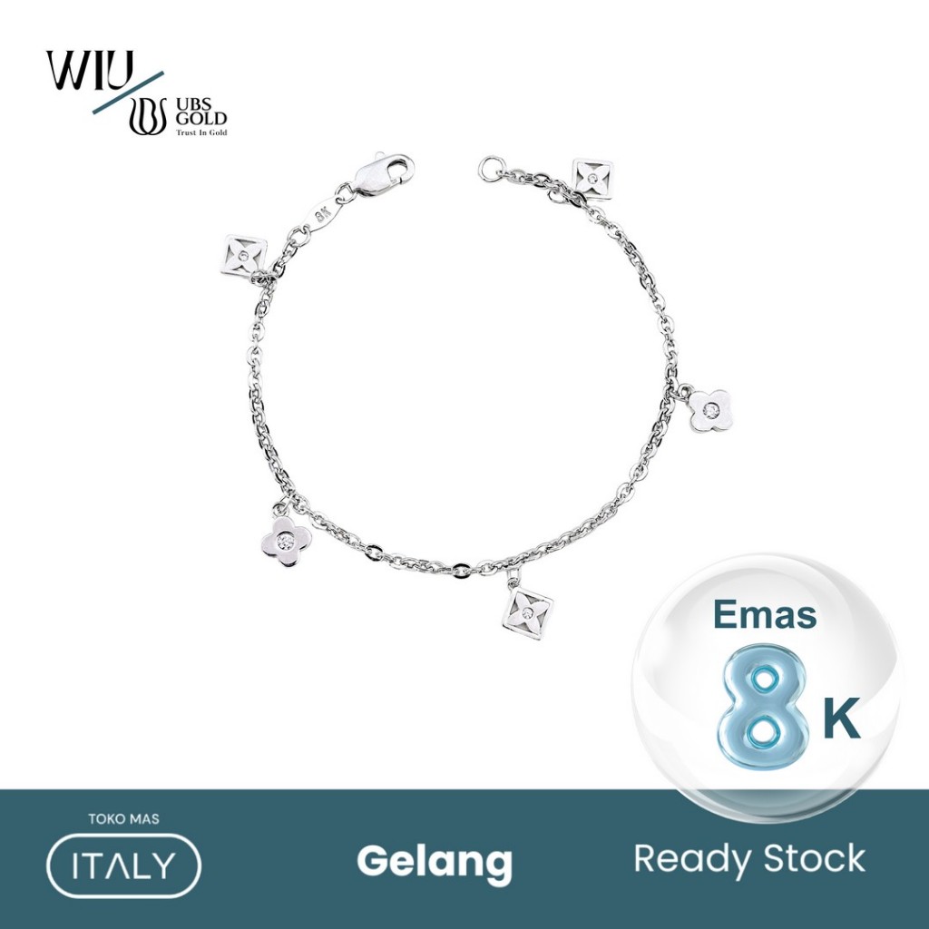 GELANG RANTAI WIU UBS FANCY BUNGA AD GTG PT 8K