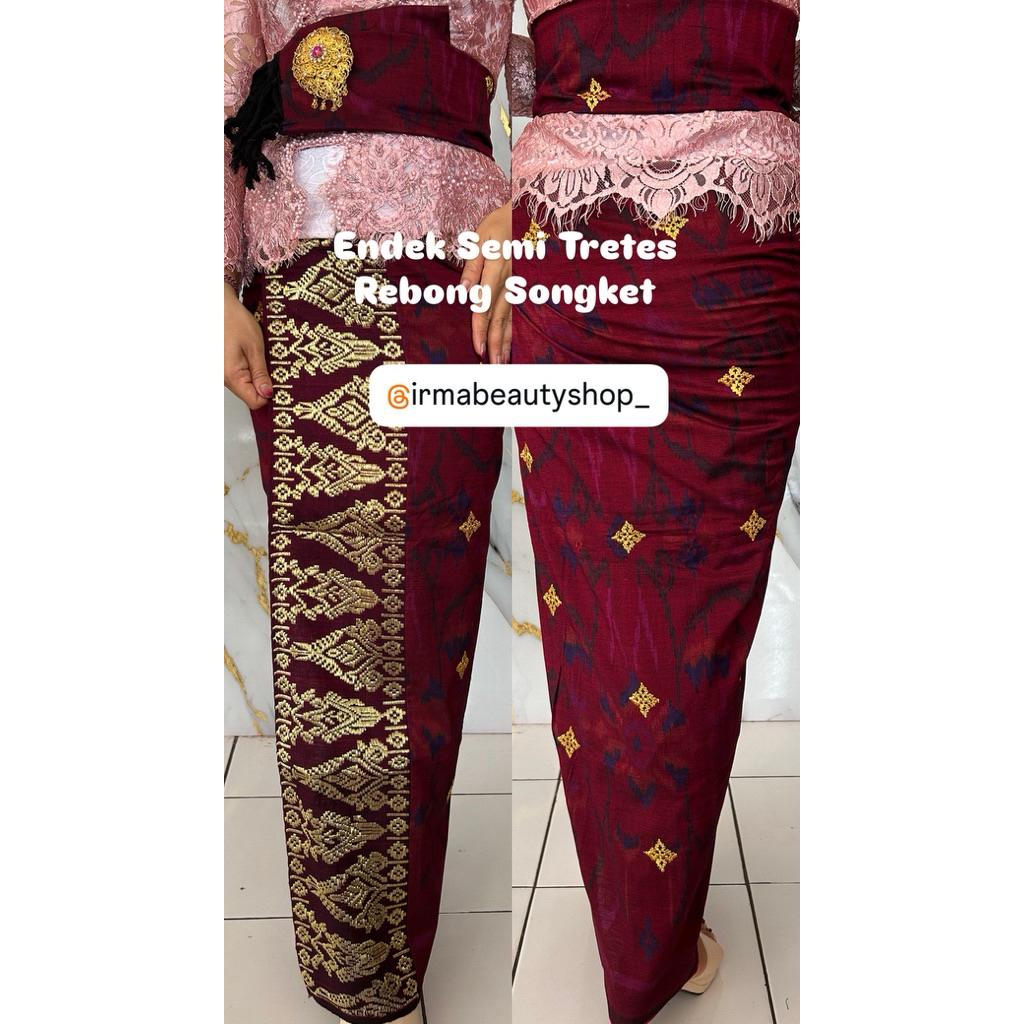 Ready Endek Semi Mastuli Tretes Rebong Songket