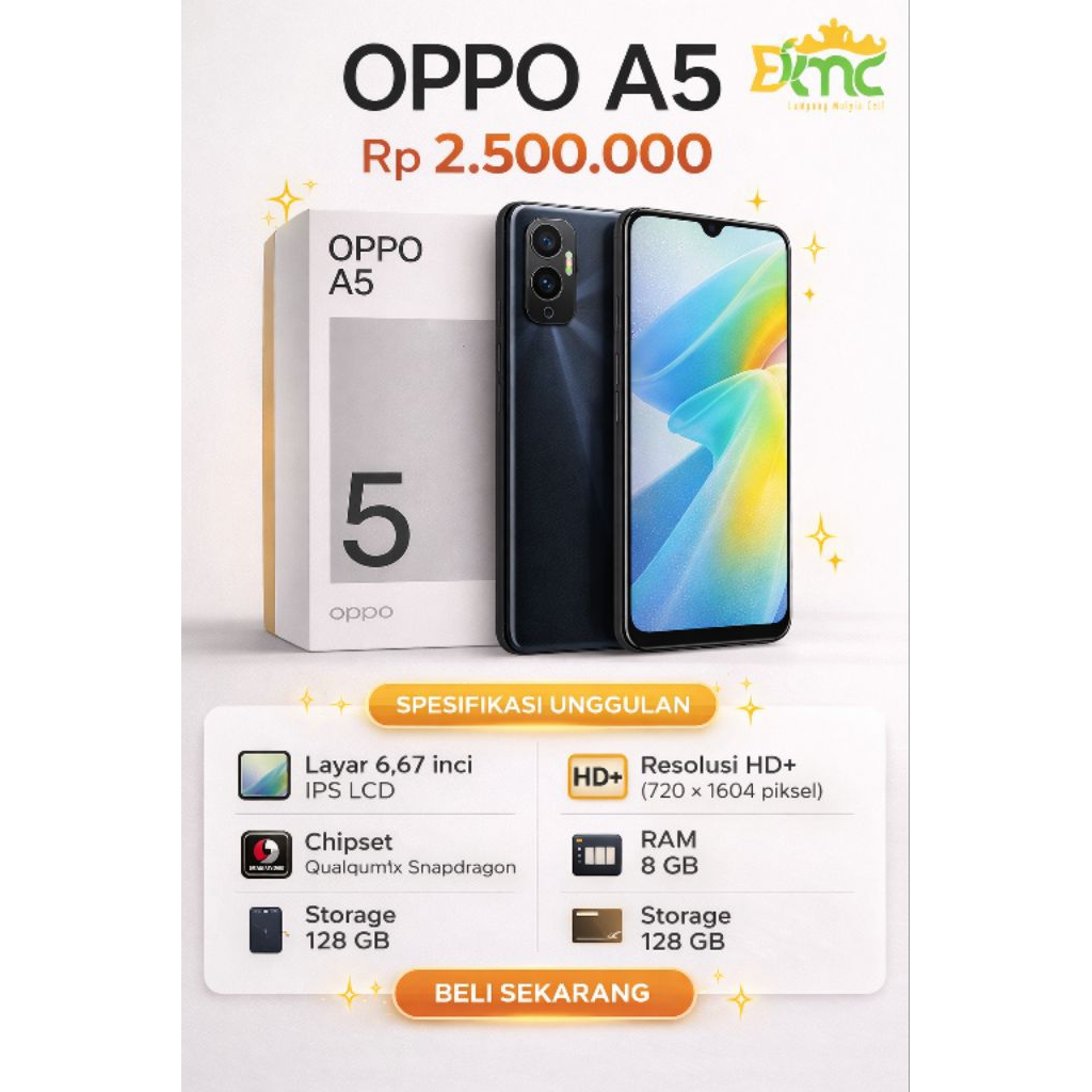 oppo A5 (Ram 8 + internal 128)
