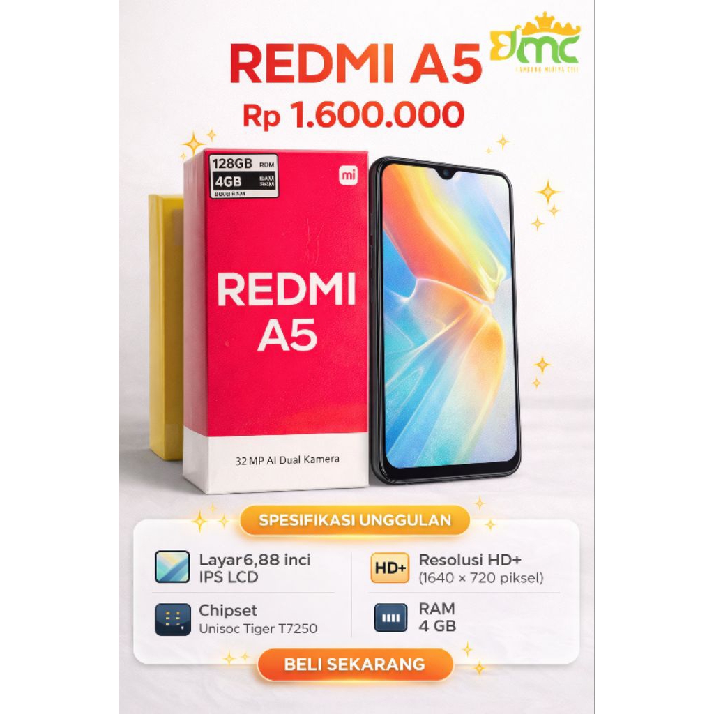 redmi A5 ( Ram 4 + internal 128)