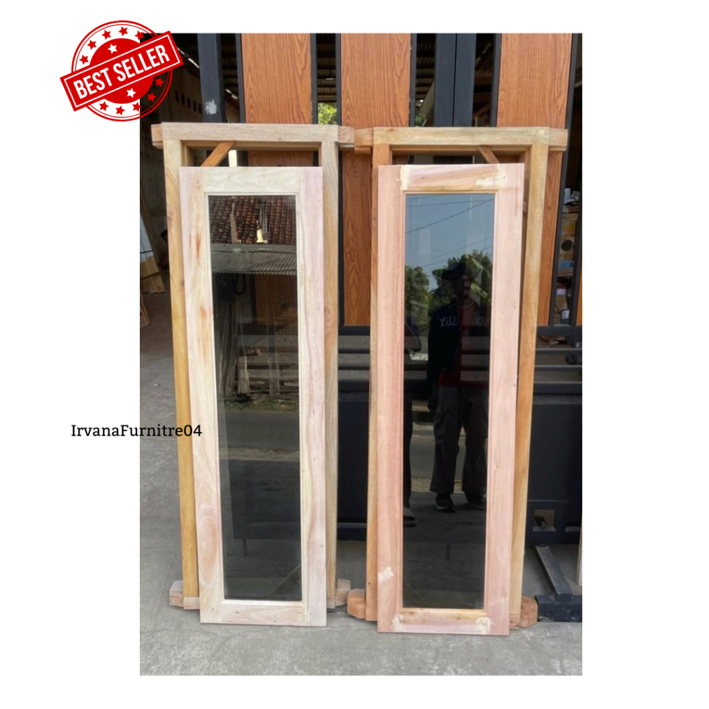 Daun Jendela / Jendela kamar | Ready stock Jendela +Kusen 1 set Kayu