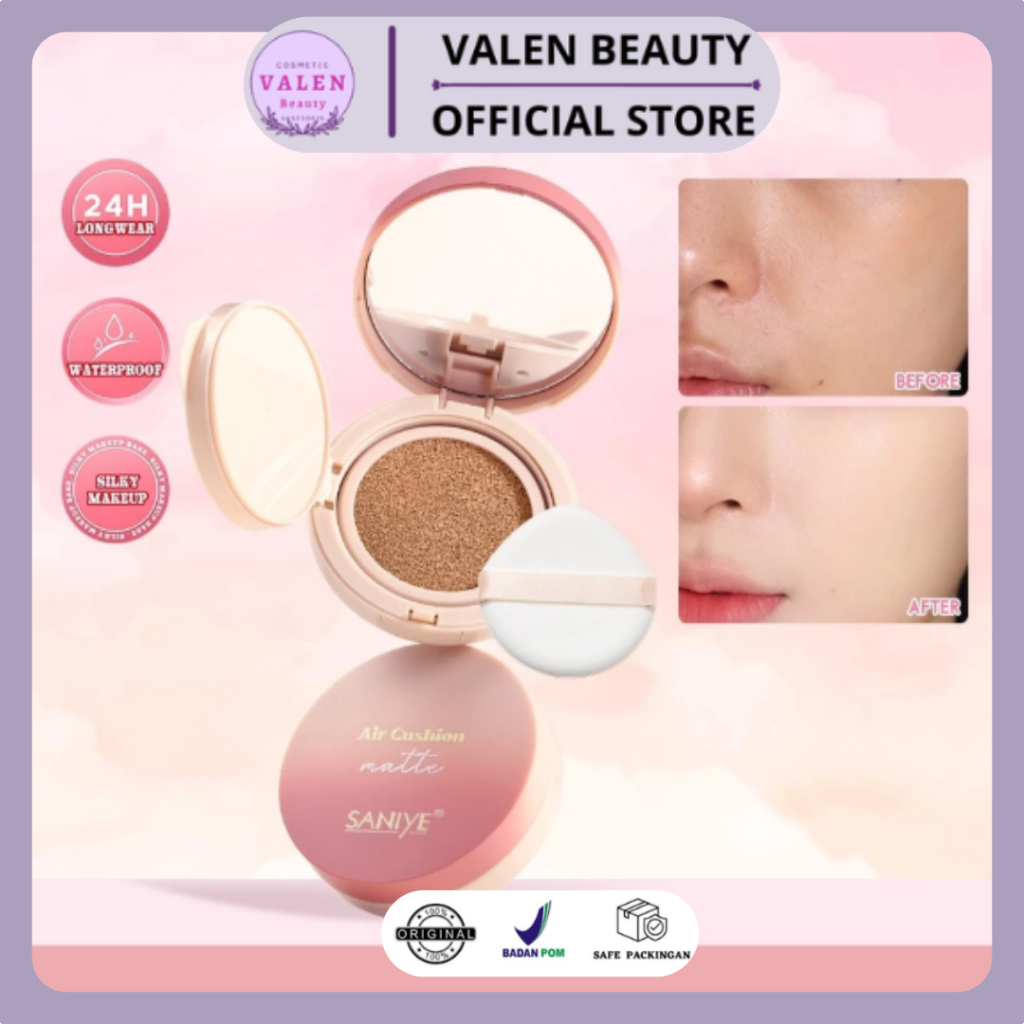 SANIYE [R6034] Oily Skin High Coverage Cushion Air Cushion Matte Finish Waterproof Oil Control Cushi
