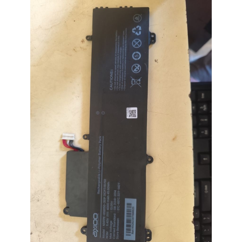 Baterai Axioo hype 3 copotan