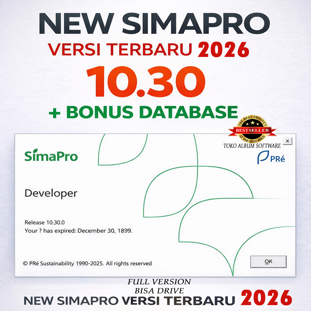 Software SIMAPRO V.10.30 TERBARU + BONUS DATABSE