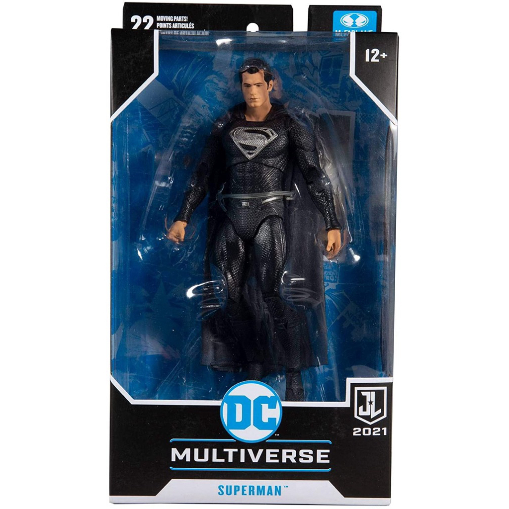 McFarlane Justice League DC Multiverse Zack Snyder Superman Black Suit