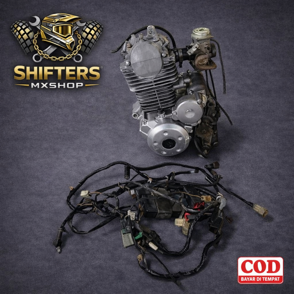 Mesin set klx 150 Bf tahun 2017/2018 Stnk copotan motor full original