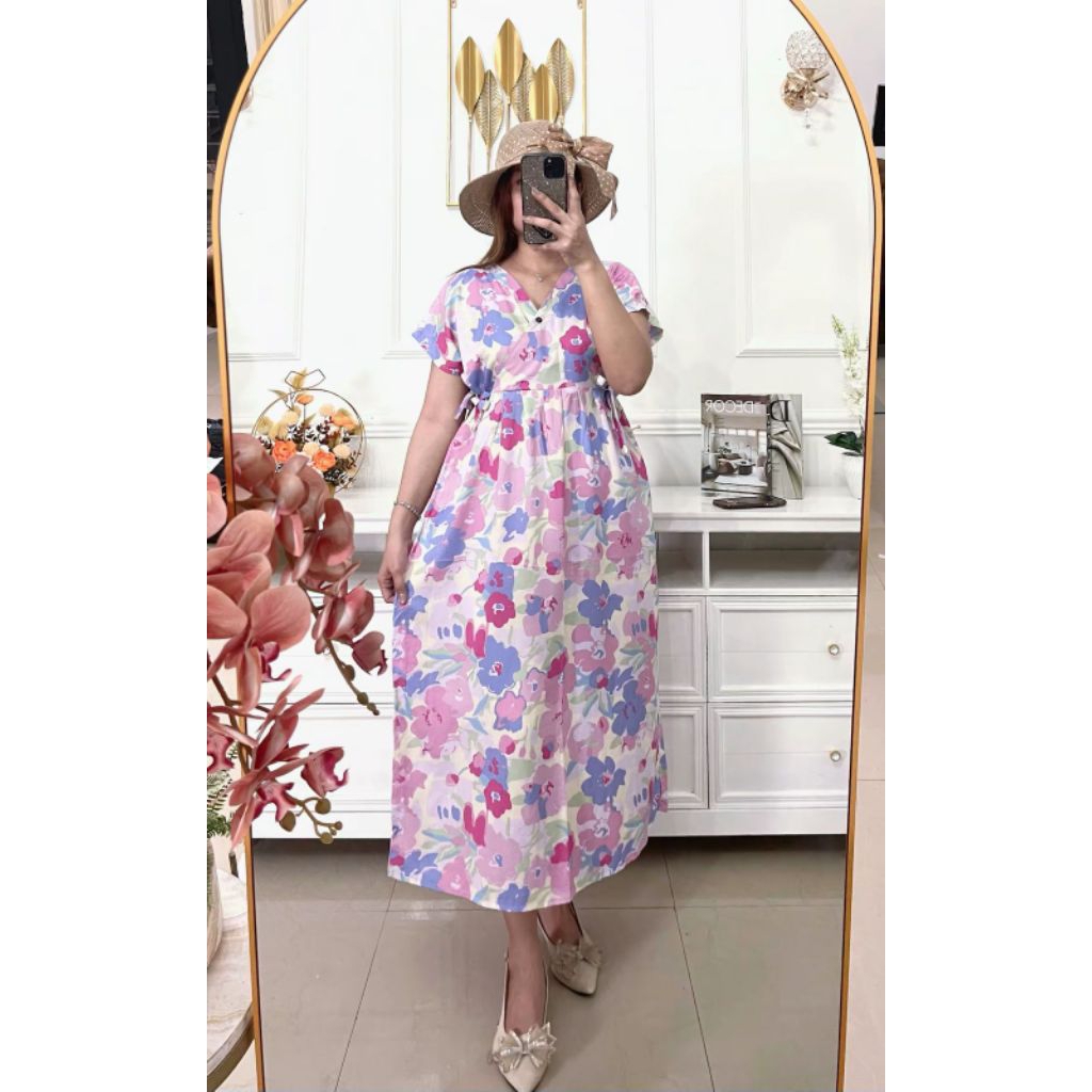 LONG DRESS KIMONO Daster kimono daster rayon kekinian
