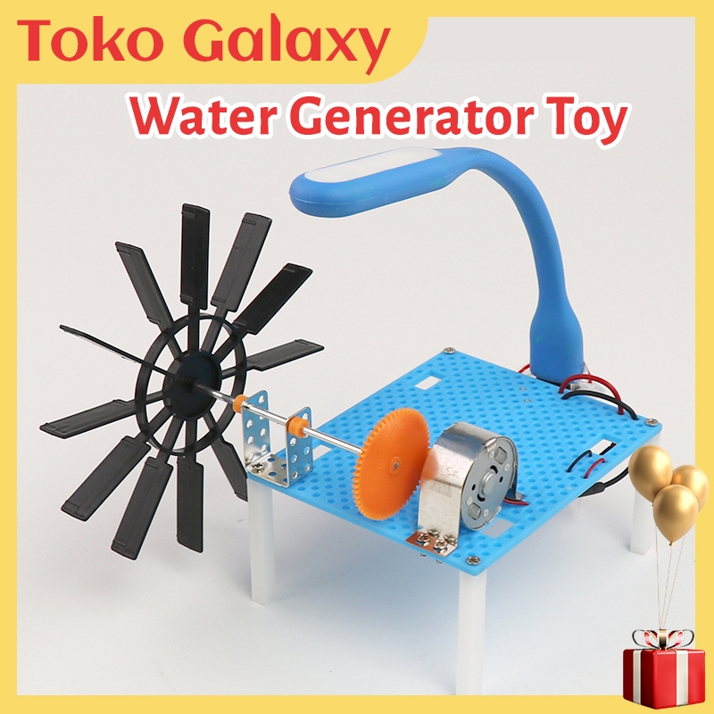 Kit Generator Turbin Air Mini 15pcs – DIY Edukasi Kincir Air Praktis untuk Anak
