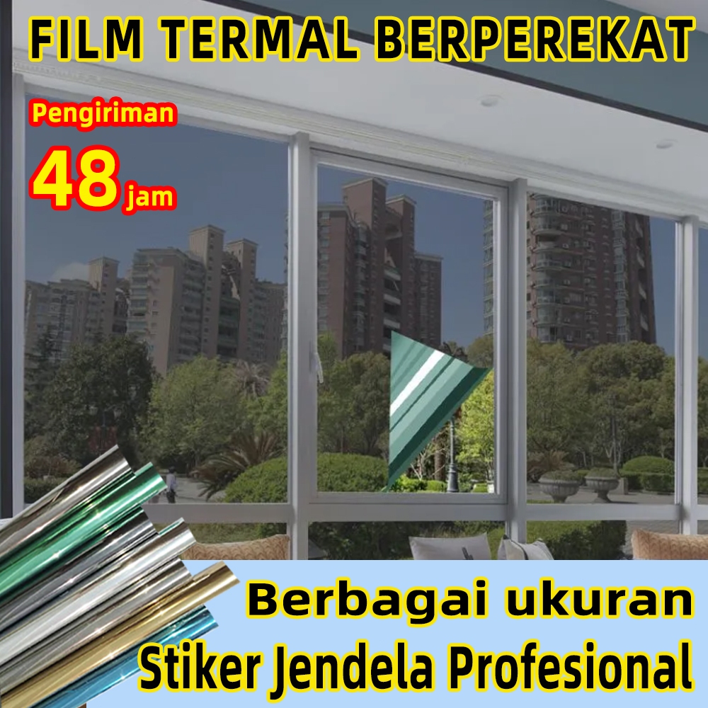 [Kelas A.]  stiker cermin dinding tempel setiker kaca cermin kaca film satu arah