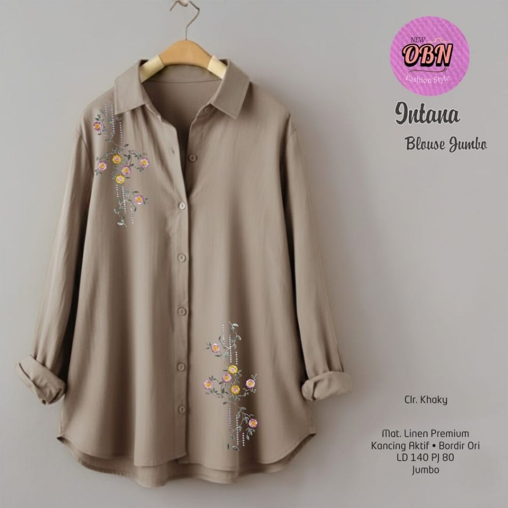 Itana Oversize Atasan All size  Blouse Wanita Premium Original Ori OBN