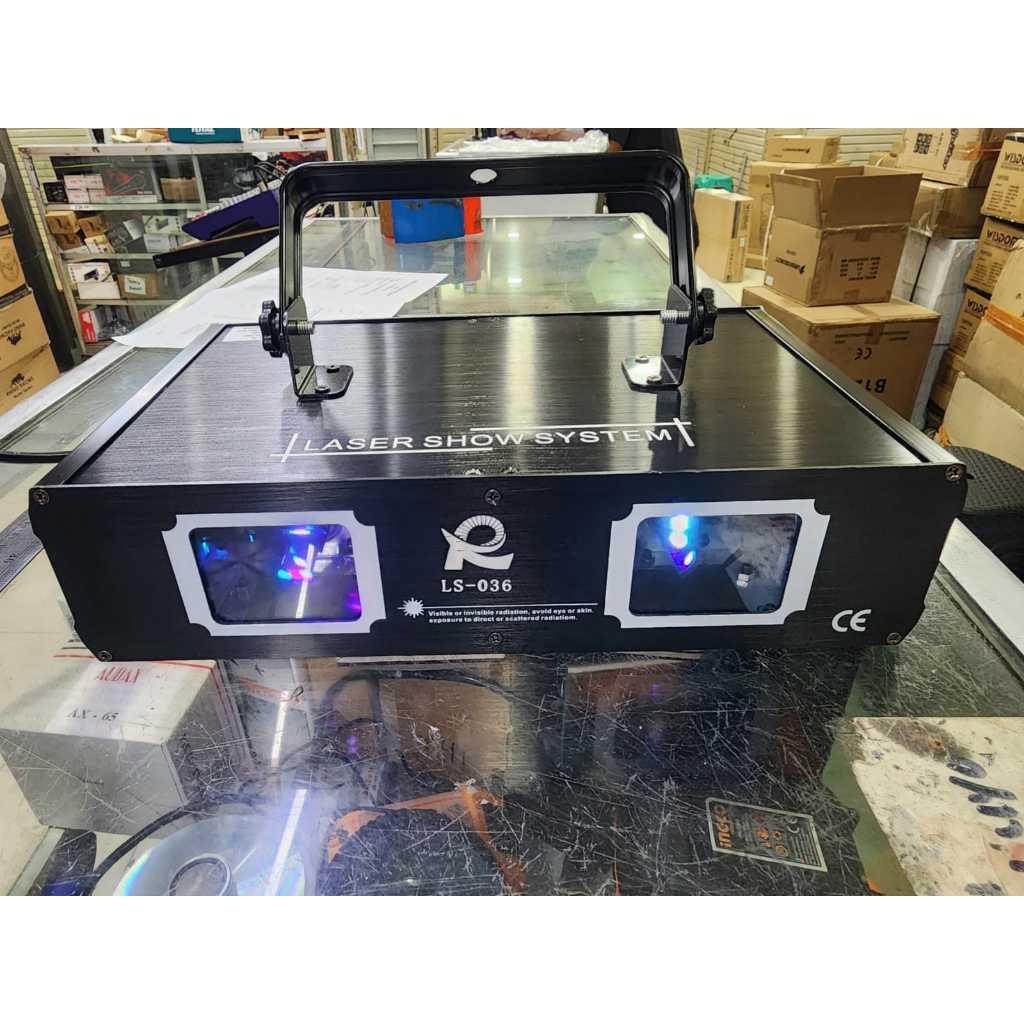Lampu laser Redsun LS-036 - Panggung Disco Laser 2 Mata RGB Party Light DJ Stage