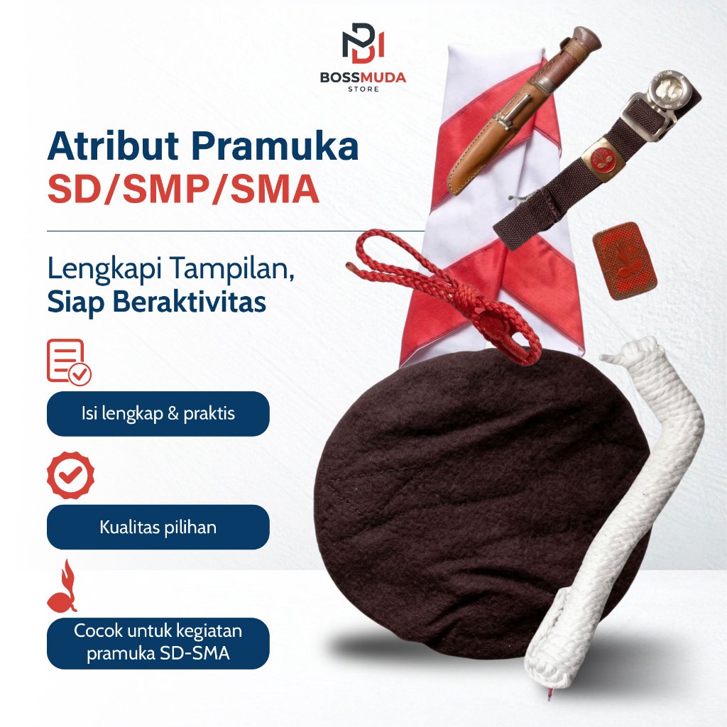 Set Atribut Pramuka Lengkap Praktis Sd Smp Sma Pilihan Item Berkualitas Tahan Lama