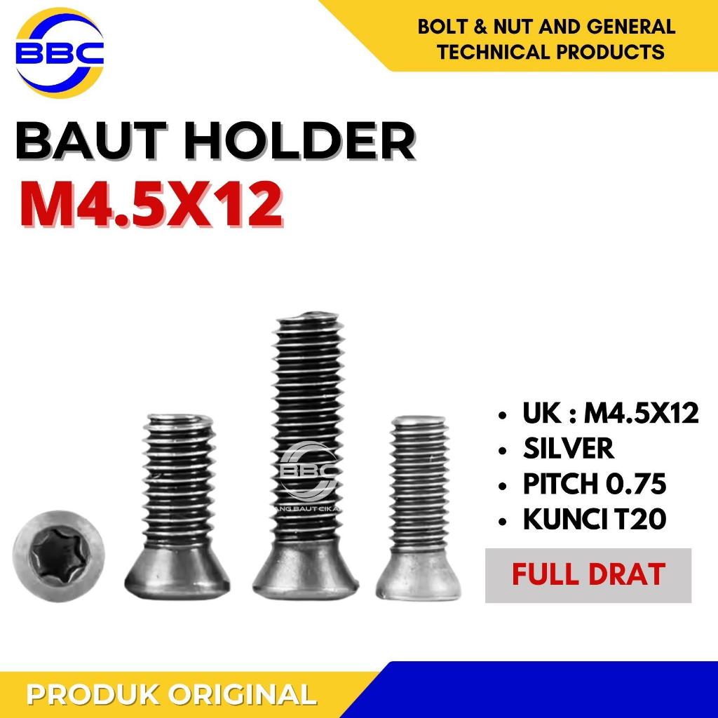 Baut Holder M4.5X12 Screw Bintang M4.5 X 12 Insert Holder Bubut Milling