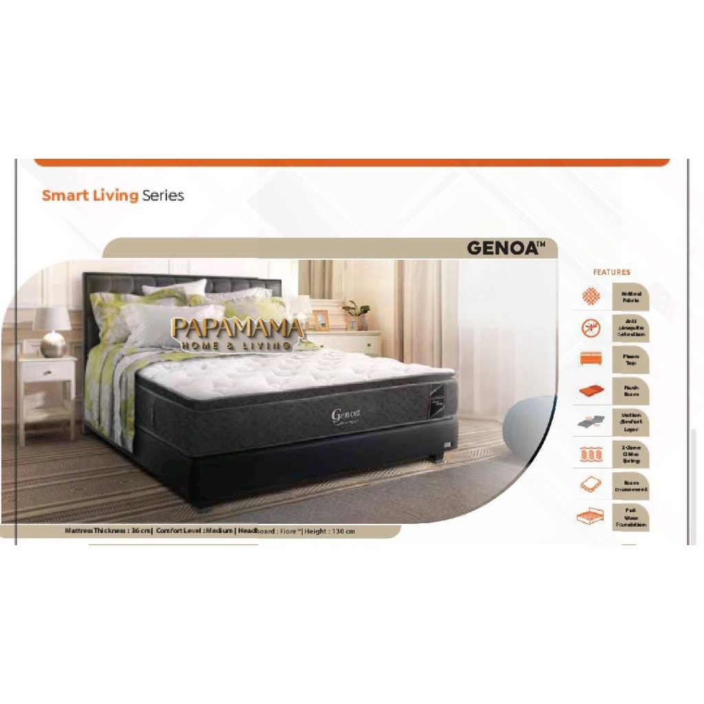 Springbed Florence Genoa - Only Matras Murah 180x200 tebal 34 - Medan