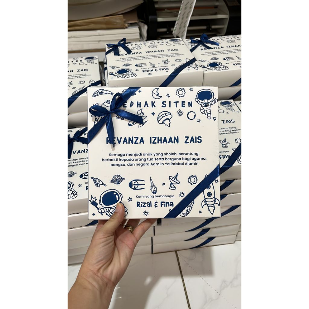 Souvenir piring keramik box sablon/ souvenir piring keramik/ souvenir piring