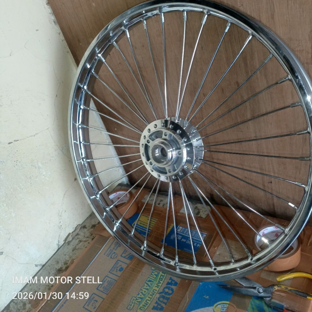 velg depan Chopper ring 21x160 siap pasang jamin presisi