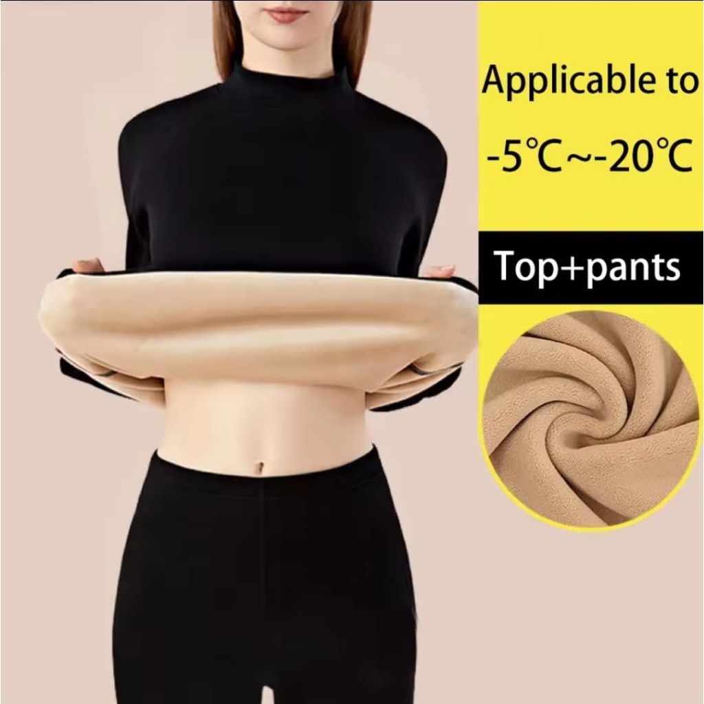 Long John Wanita Musim Dingin / Pakaian dalam thermal wanita musim dingin / Longjohn / long john