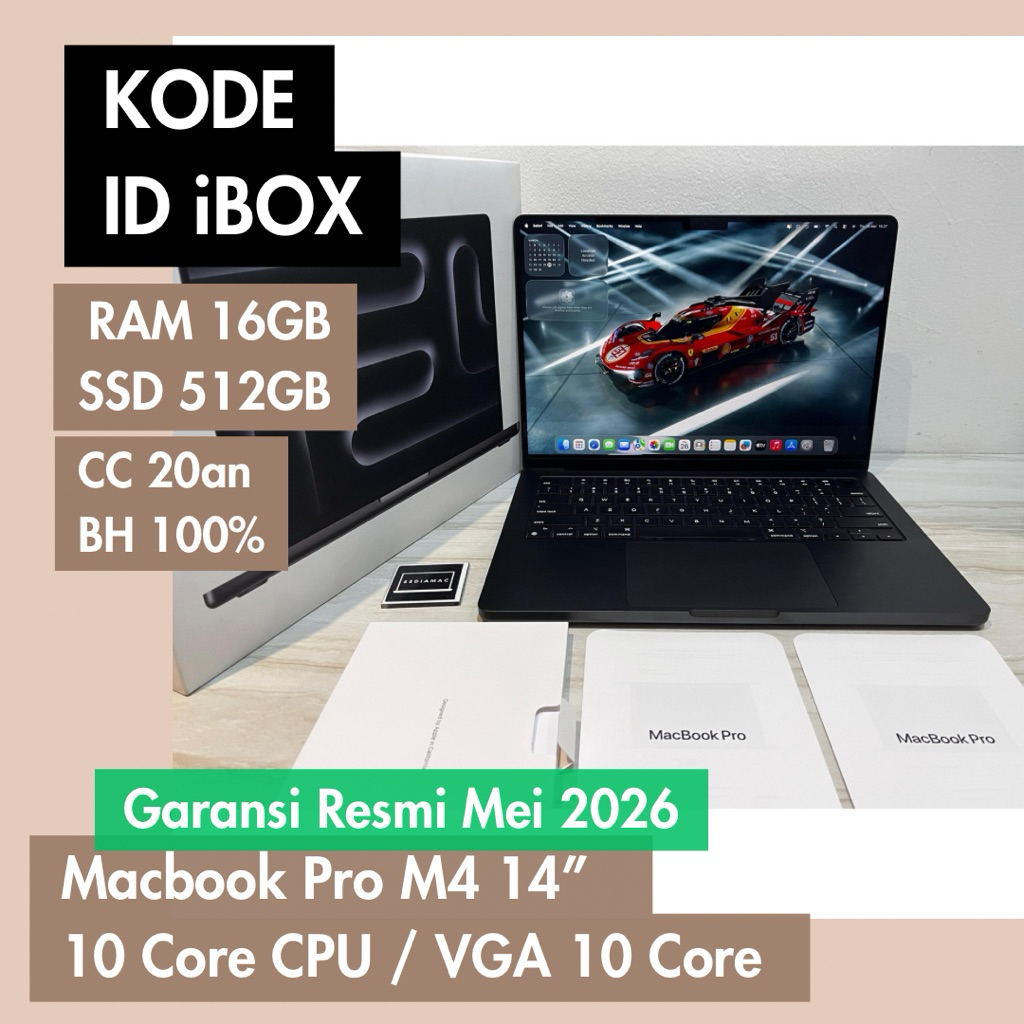 Macbook Pro 14 16 M4 16GB 32Gb 64GB 512GB 1TB 2TB