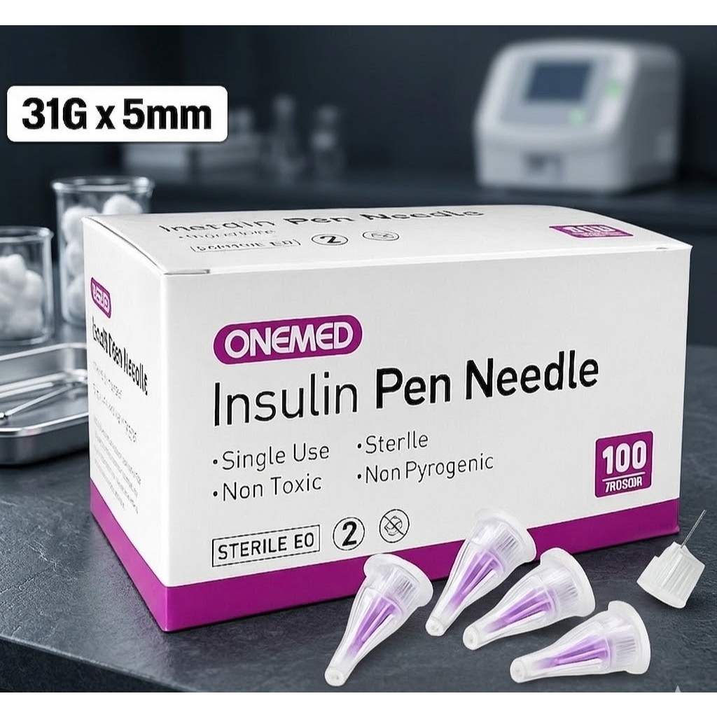 Jarum Insulin Pen Onemed 5mm Ecer Steril Pen Needle / Onemed Insulin Pen Needle 5mm Jarum Insulin Ec
