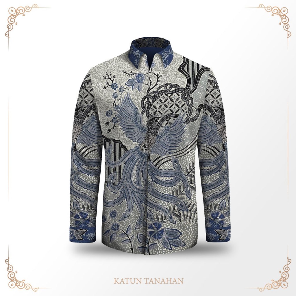 Kemeja pria lengan panjang batik tulis exclusive pola baju batik pria bahan katun premium batik tuli