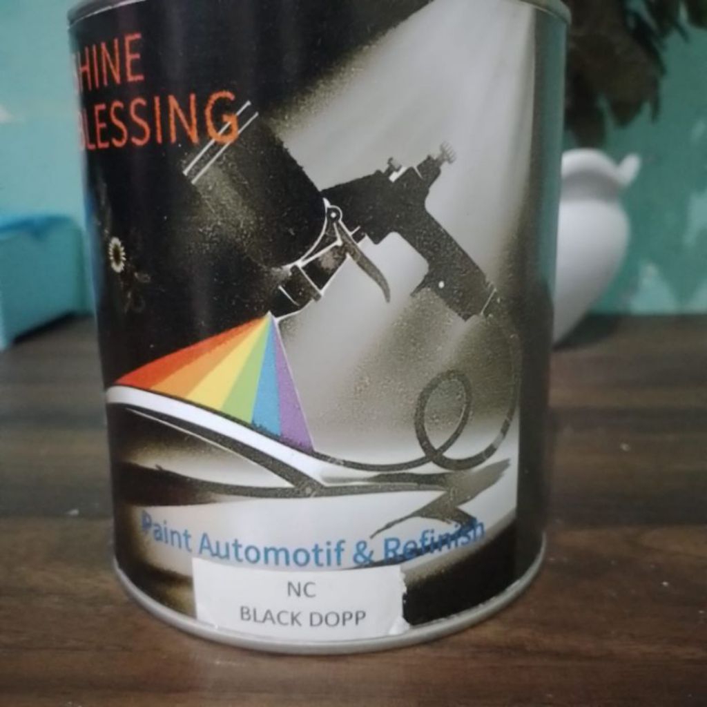 Cat NC/ Cat Duco black doff cat motor cat mobil warna hitam doff/cat pagar/canopy