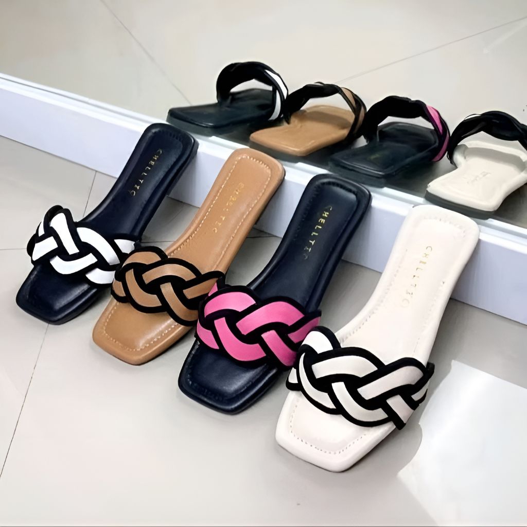 SENDAL WANITA SENDAL KOKOP MODEL ANYAM