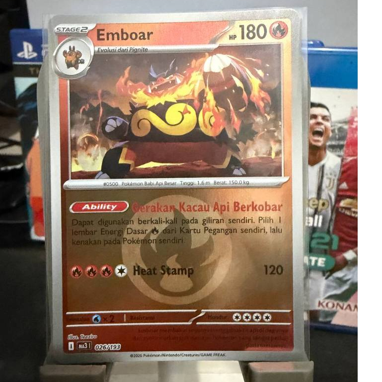 Pokemon Emboar holo energi ind