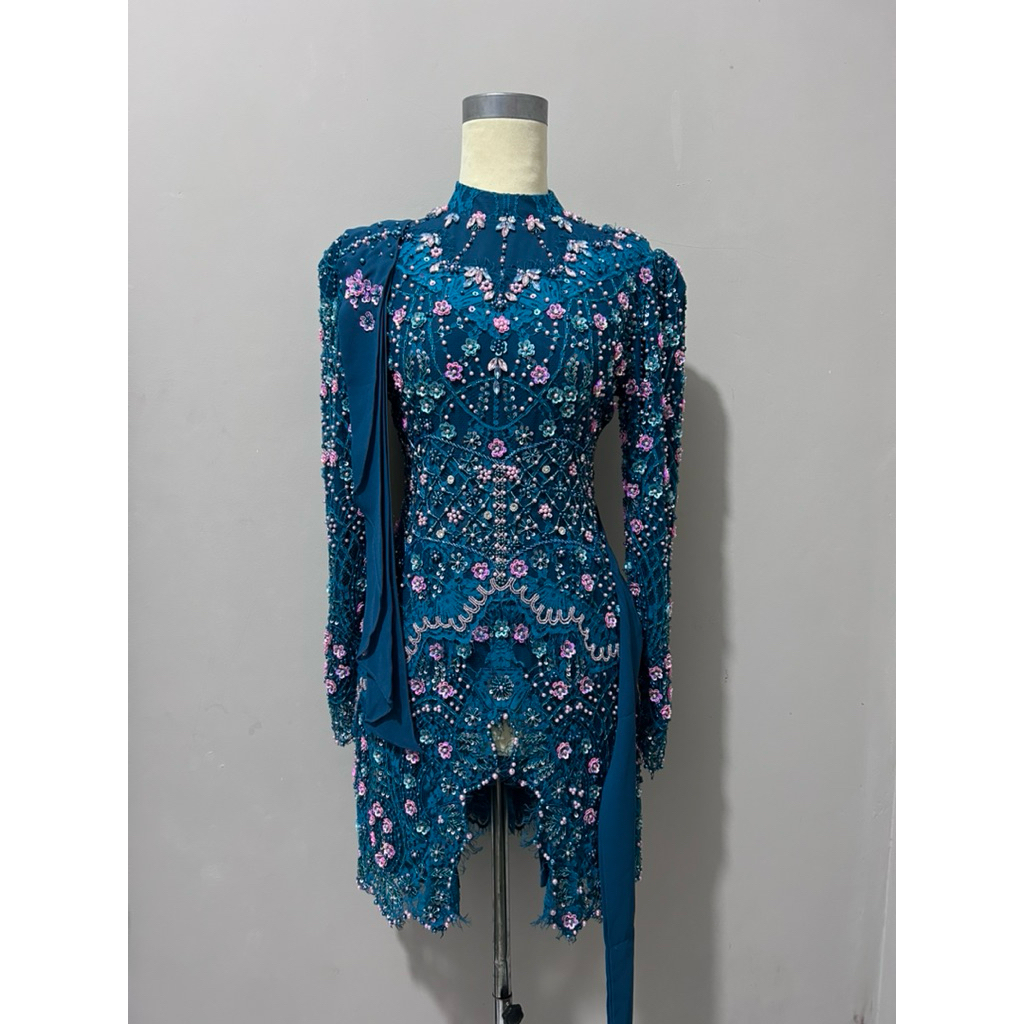 kebaya emerald blue kebaya wisuda dan tunangan