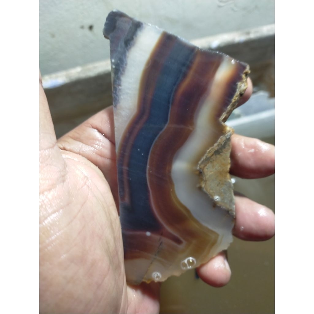 batu bahan akik natural Sulaiman hitam