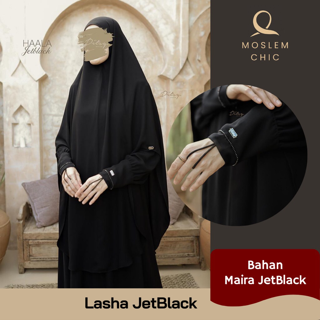 Lasha Beads Maira JetBlack by Ditsy Moslem