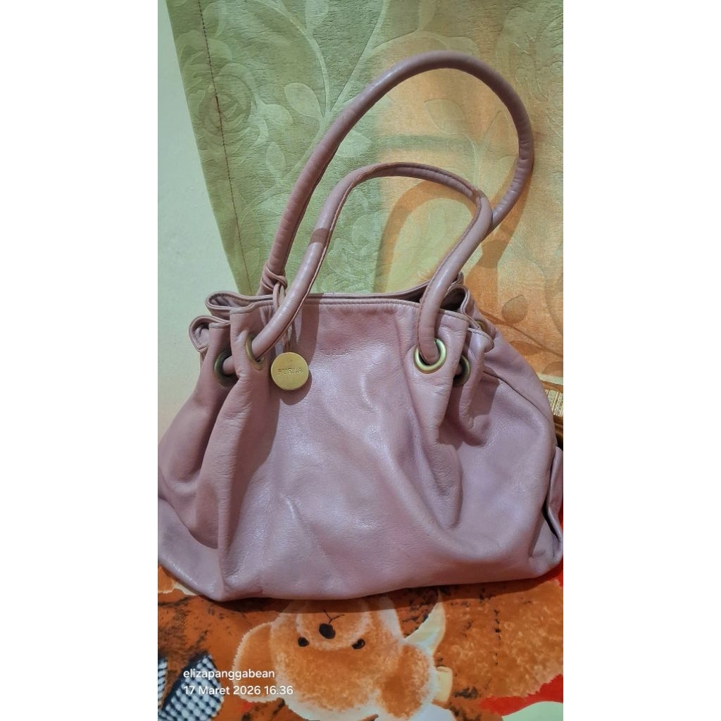 tas tote pink furla
