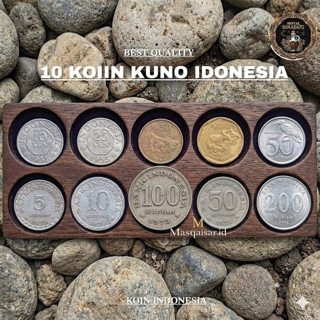 [ 10PCS ] Set Koleksi Koin Indonesia Gress Paket 10 Keping Koin Kuno Indonesia Best Quality
