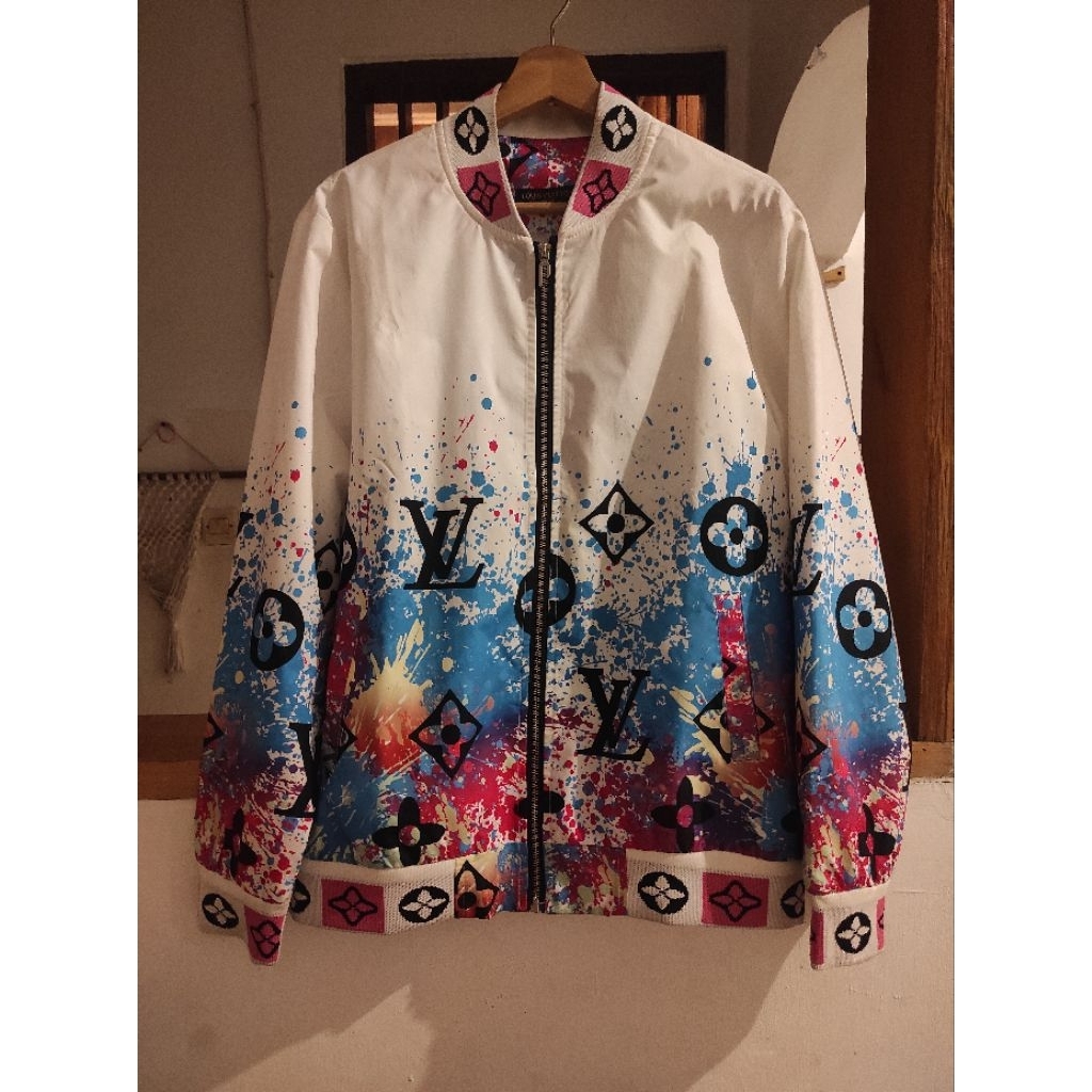 Louis Vuitton Monogram Splatter Bomber Jacket