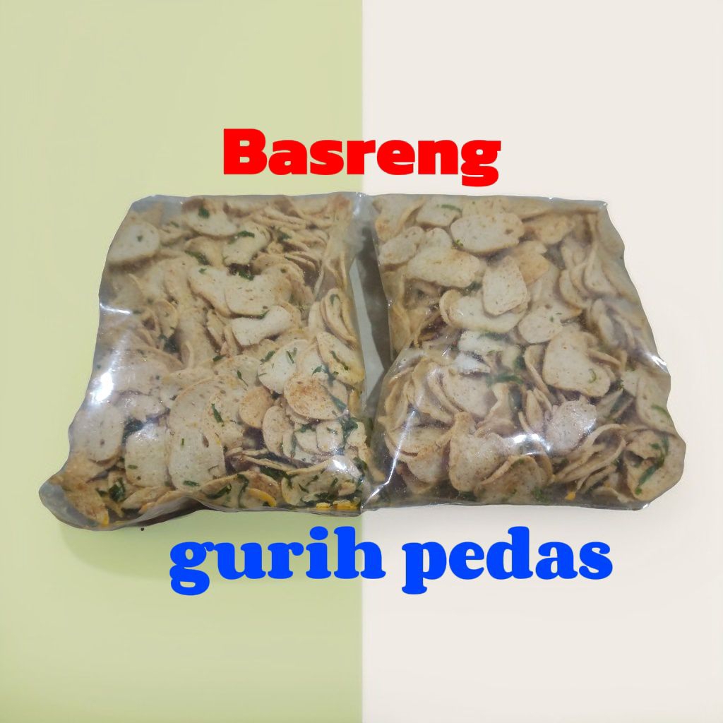 Basreng pedas gurih... kemasan 500 gr
