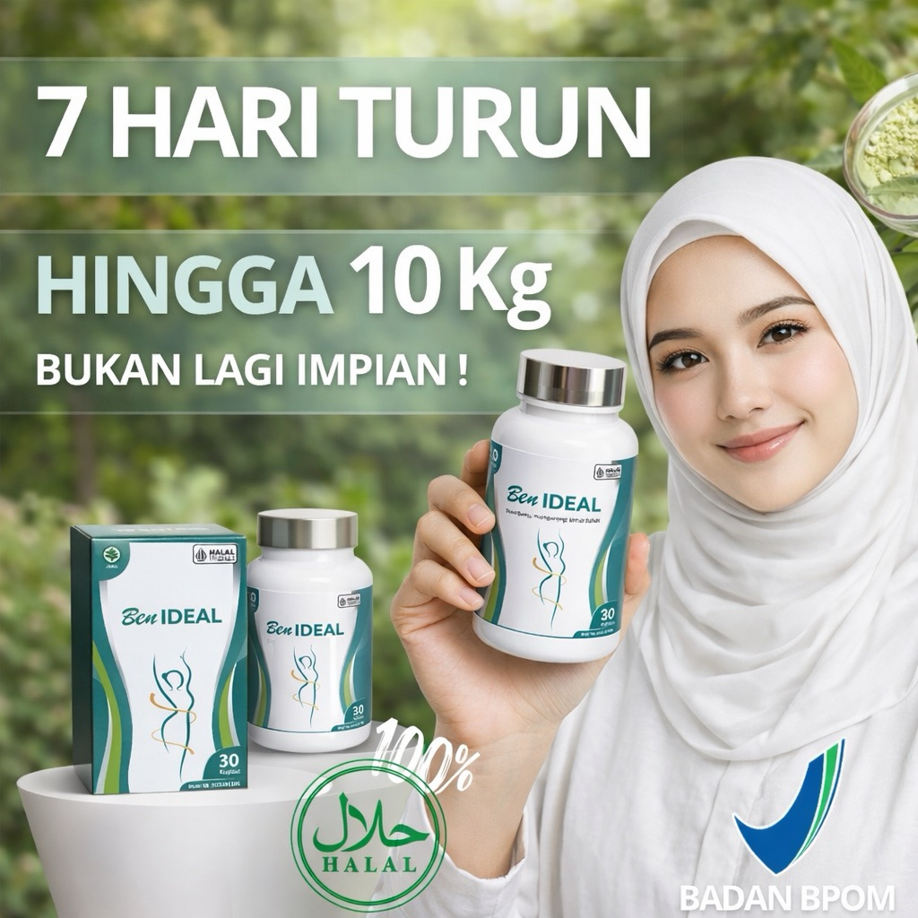 BENIDEAL OBAT DIET AMPUH Kapsul Pelangsing Badan Pembakar Lemak Dan Penurun Berat Badan Original