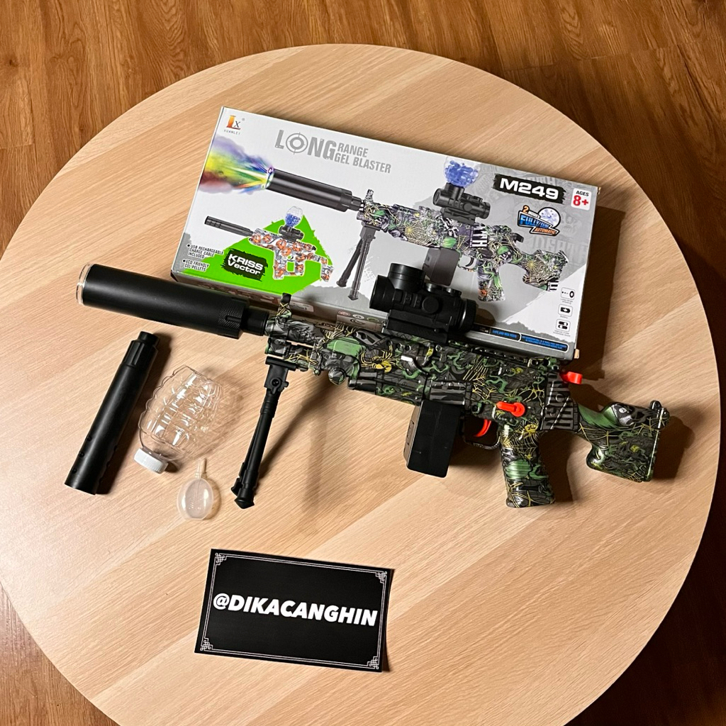 Tembakan jelly M249 ultra high speed