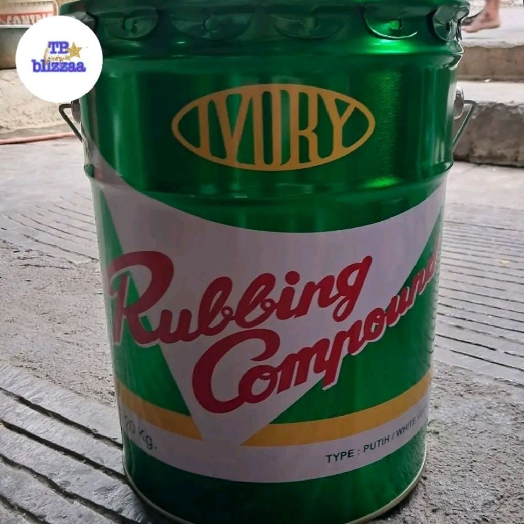 Rubbing Compound Ivory 20kg Pail Putih Halus Kompon Ivory 20kg Pel Putih Halus Kompon Ivory 20kg