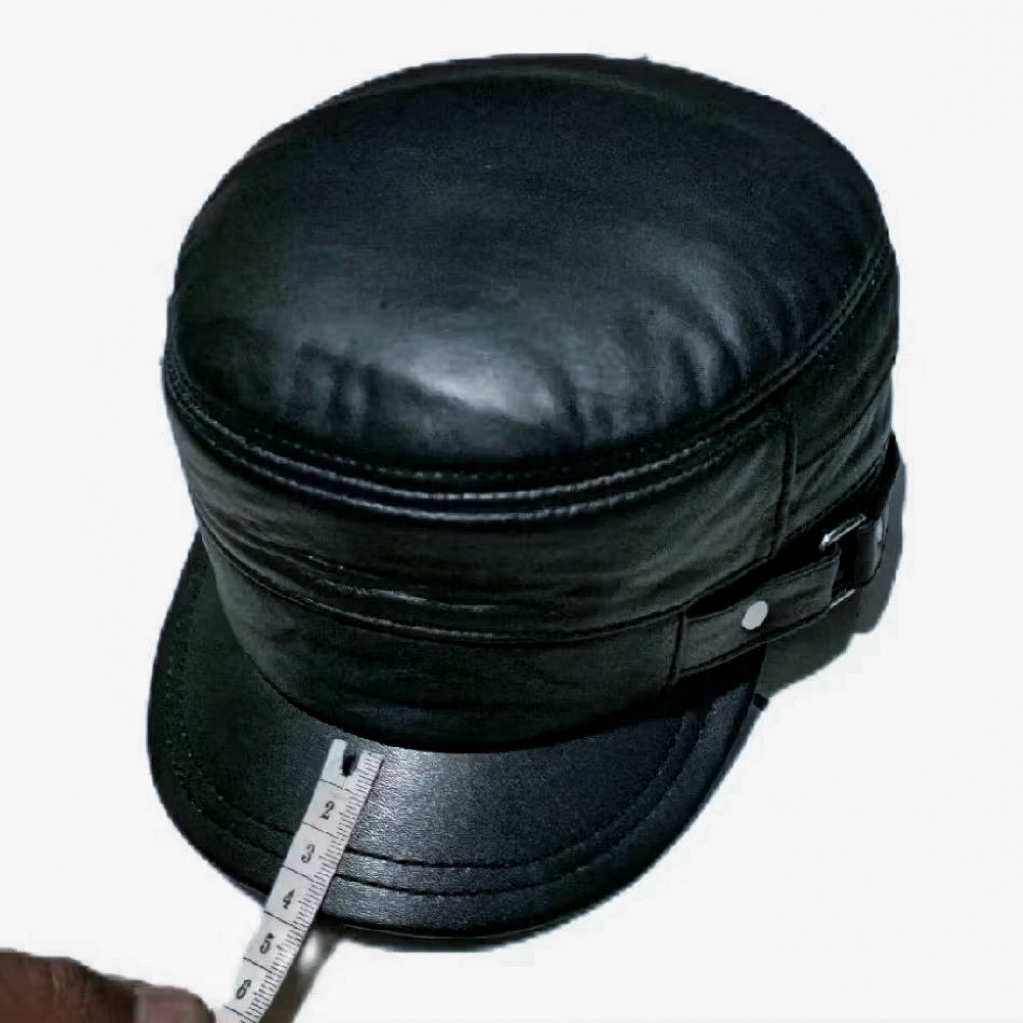 Kulit asli | topi komando lidah pendek