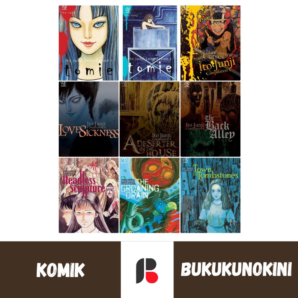 (Original, Segel) Komik JUNJI ITO LENGKAP: Ito Junji Compilation 1 2 3 4 5 6 7 8 9 Dissolving Classr