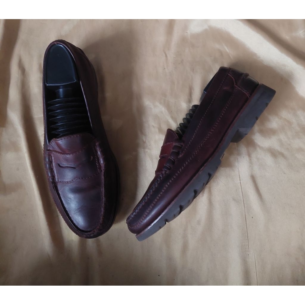 Penny Loafers Rockport Burgundy Dress Shoes
