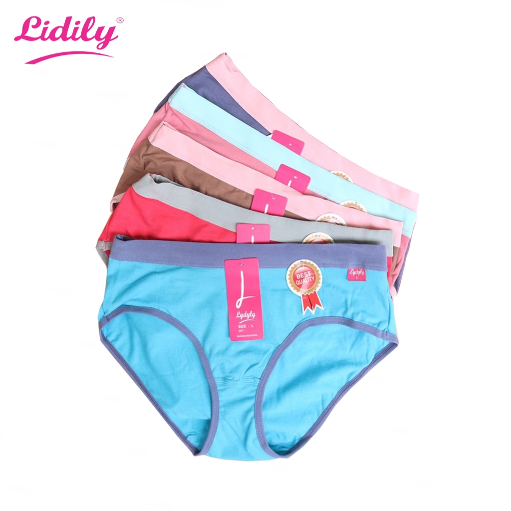 ( 3pc ) CD Lydyly LD 056 | Celana Dalam Wanita Basic Midi Super Soft & Comfort - Ziyashop