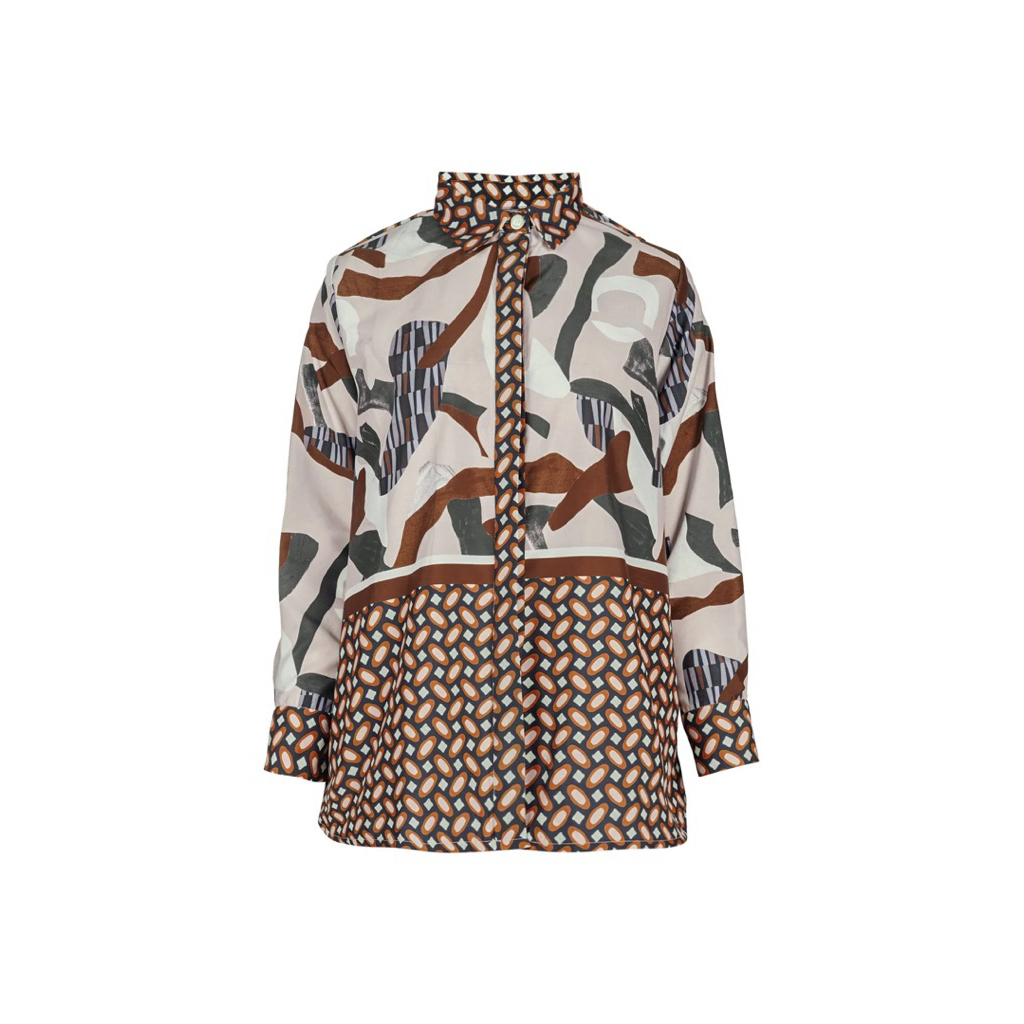 PL Benang Jarum Sun-Kissed Cotton Shirt - Mocca (S)