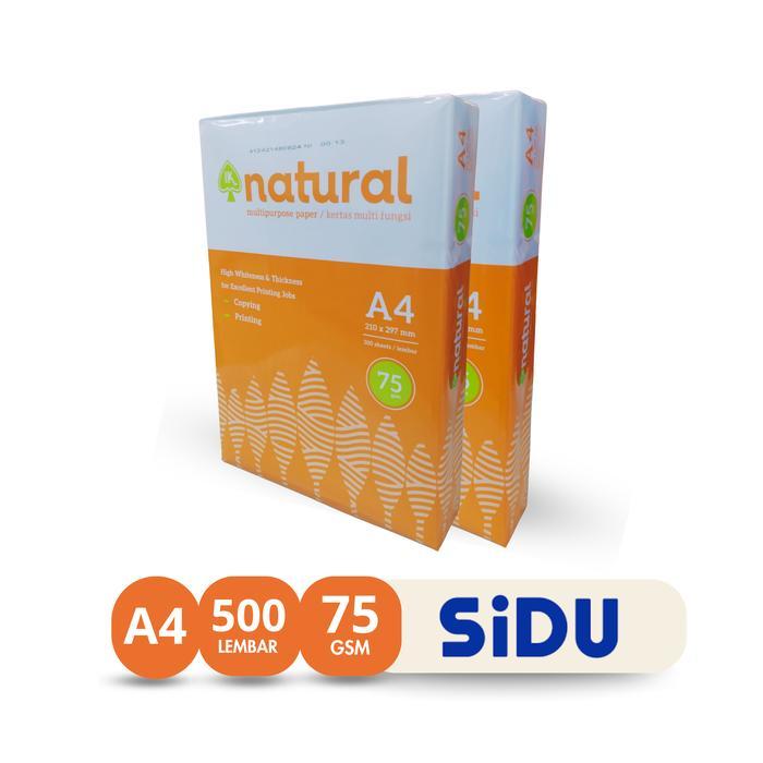 KERTAS HVS | PRINT | FOTOCOPY NATURAL A4 75 GRAM (1RIM)