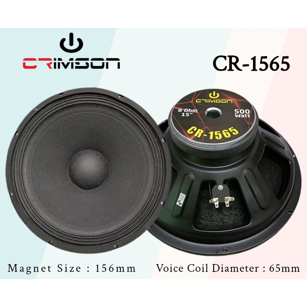CRIMSON CR-1565 / CR-1575 / CR-15888AL Speaker 15 Inch Subwoofer Professional 500W 700W 8 Ohm Origin
